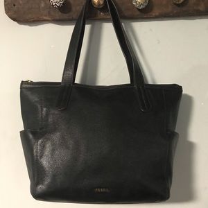 Fossil black tote